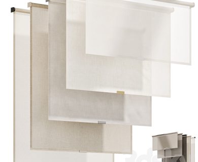 مدل سه بعدی پرده