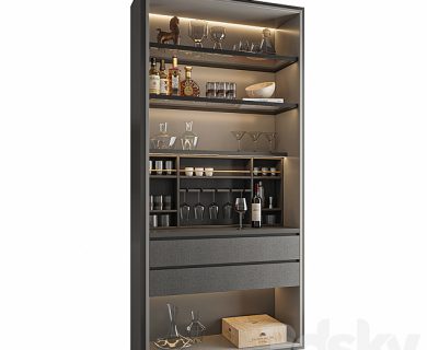 مدل سه بعدی یخچال فروشگاه