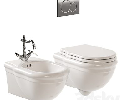 مدل سه بعدی توالت فرنگی