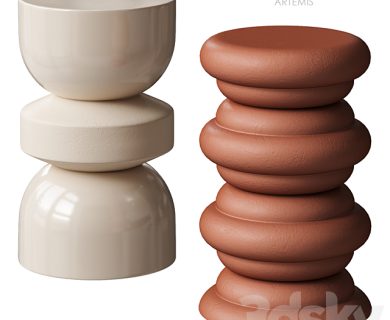 مدل سه بعدی میز و صندلی