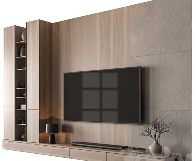 مدل سه بعدی میز تلویزیون کلاسیک