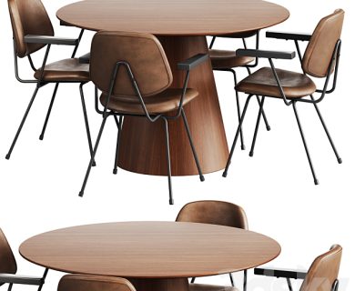 مدل سه بعدی میز و صندلی