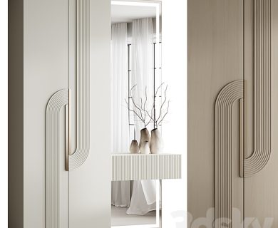 مدل سه بعدی کمد لباس