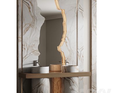 مدل سه بعدی لوازم حمام