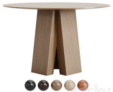 مدل سه بعدی میز و صندلی