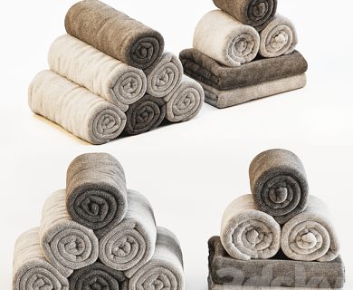 مدل سه بعدی لوازم حمام