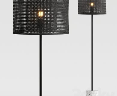 مدل سه بعدی چراغ رومیزی مدرن