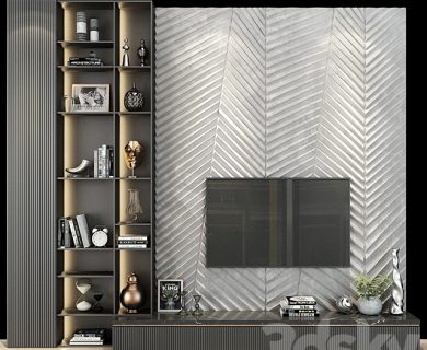 مدل سه بعدی میز تلویزیون کلاسیک