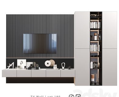 مدل سه بعدی میز تلویزیون کلاسیک