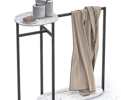 مدل سه بعدی آویز حوله