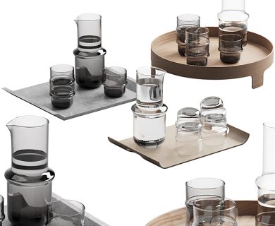 مدل سه بعدی بوفه آشپزخانه