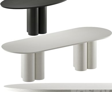 مدل سه بعدی میز و صندلی