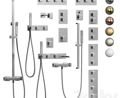 مدل سه بعدی لوازم حمام