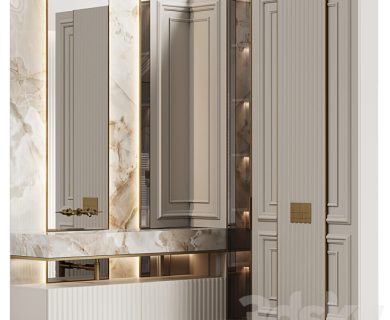 مدل سه بعدی لوازم حمام