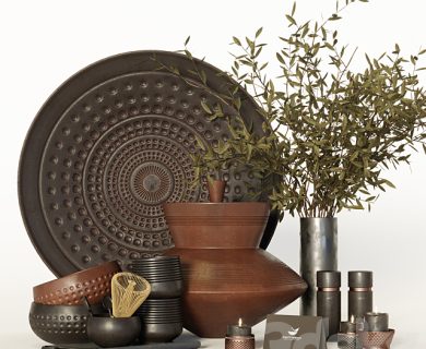 مدل سه بعدی بوفه آشپزخانه