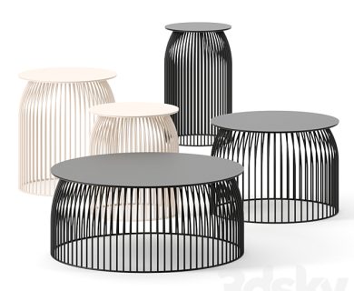 مدل سه بعدی میز و صندلی