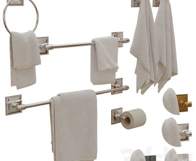 مدل سه بعدی آویز حوله