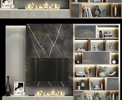 مدل سه بعدی میز تلویزیون کلاسیک