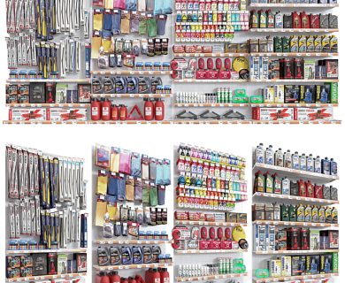 مدل سه بعدی لوازم فروشگاه