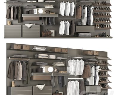 مدل سه بعدی کمد لباس