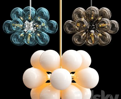 مدل سه بعدی گل و گلدان