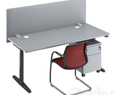 مدل سه بعدی میز و صندلی