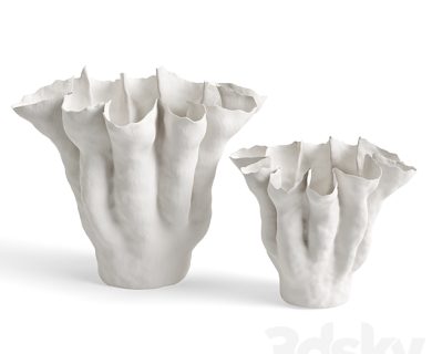 مدل سه بعدی گل و گلدان