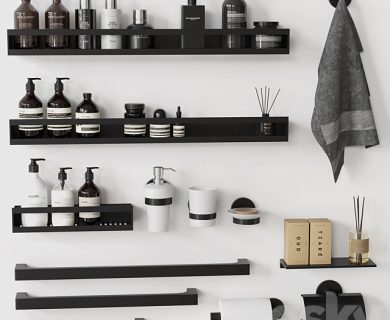 مدل سه بعدی لوازم حمام