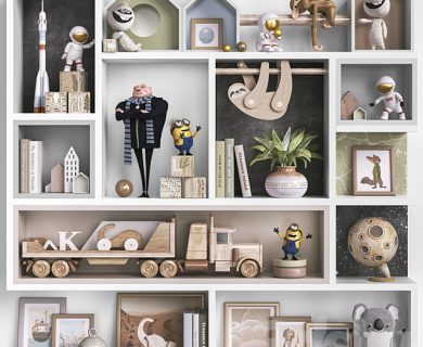 مدل سه بعدی میز تلویزیون کلاسیک