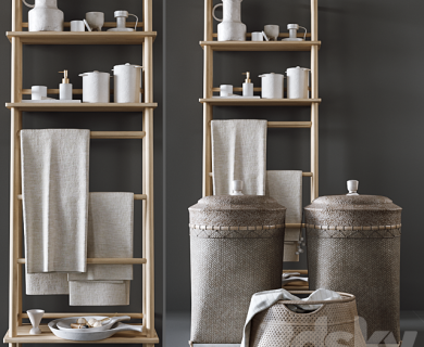 مدل سه بعدی لوازم حمام