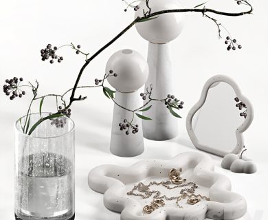 مدل سه بعدی گل و گلدان