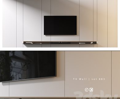 مدل سه بعدی میز تلویزیون کلاسیک