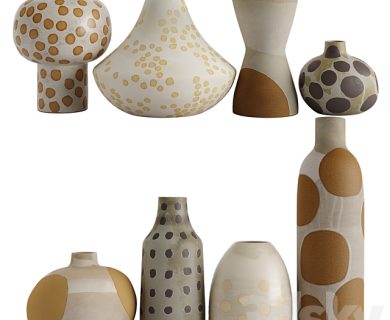 مدل سه بعدی گل و گلدان