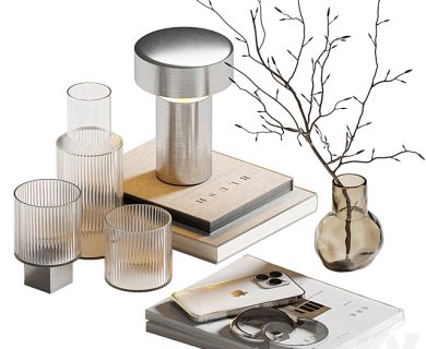 مدل سه بعدی گل و گلدان