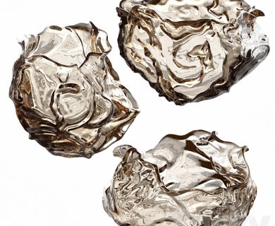 مدل سه بعدی گل و گلدان