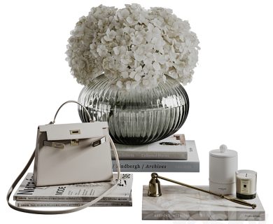 مدل سه بعدی گل و گلدان