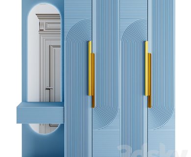 مدل سه بعدی کمد لباس