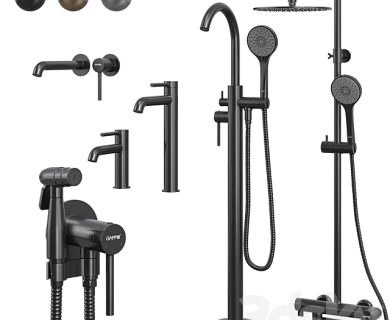 مدل سه بعدی لوازم حمام