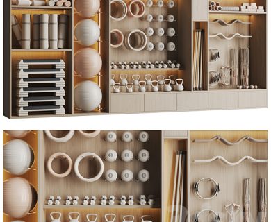 مدل سه بعدی لوازم کافه