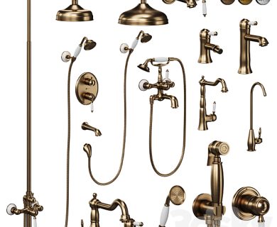 مدل سه بعدی لوازم حمام