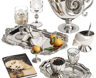 مدل سه بعدی بوفه آشپزخانه