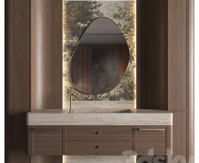 مدل سه بعدی لوازم حمام