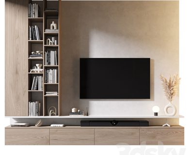 مدل سه بعدی میز تلویزیون کلاسیک