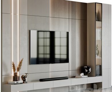 مدل سه بعدی میز تلویزیون کلاسیک