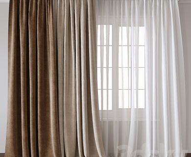 مدل سه بعدی پرده