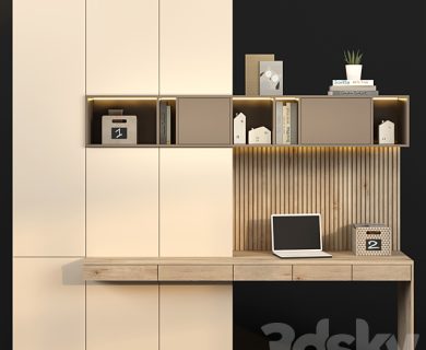 مدل سه بعدی میز تلویزیون کلاسیک
