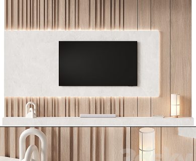 مدل سه بعدی میز تلویزیون کلاسیک