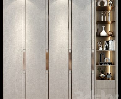 مدل سه بعدی کمد لباس