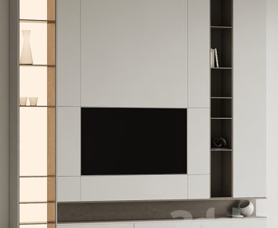 مدل سه بعدی میز تلویزیون کلاسیک