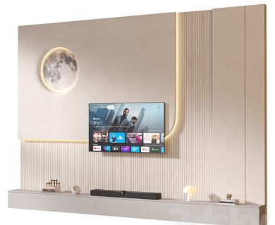 مدل سه بعدی میز تلویزیون کلاسیک